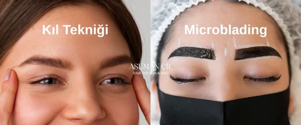 Kıl Tekniği ve microblading arasındaki fark Nedir