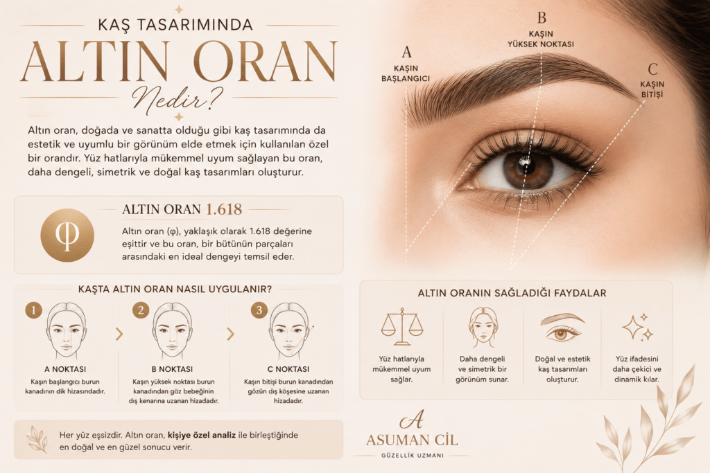 Kaş Tasarımında Altın Oran Nedir? Yüzünüzün Çerçevesi Nasıl Oluşur?