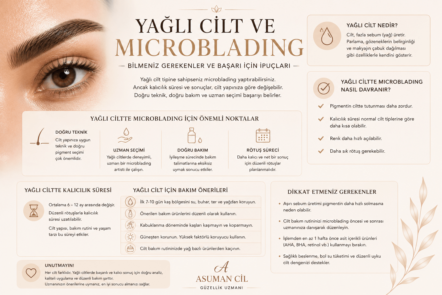 Yağlı Cilt ve Microblading: Pigment Kalıcılığını Artırmanın 7 Yolu