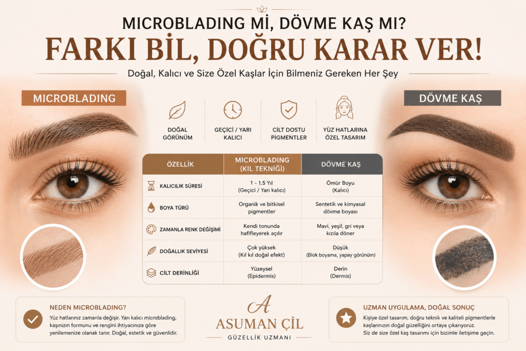 Microblading ile Dövme Kaş Arasındaki Fark Nedir?