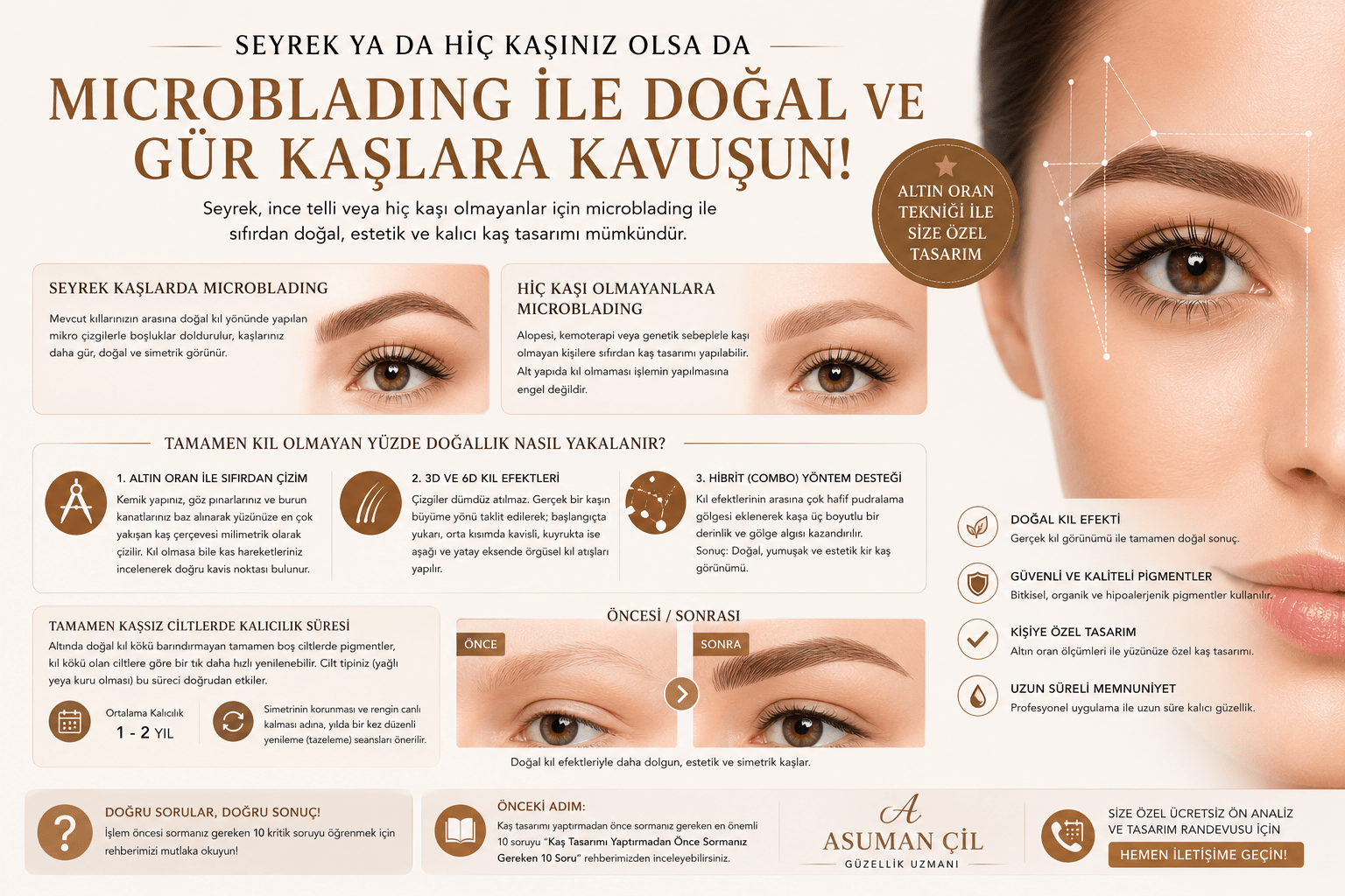 Seyrek Kaşlarda Microblading: Hiç Kaşı Olmayanlara da Uygulanır mı?