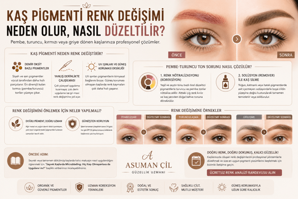 Kaş Pigmenti Neden Renk Değiştirir?