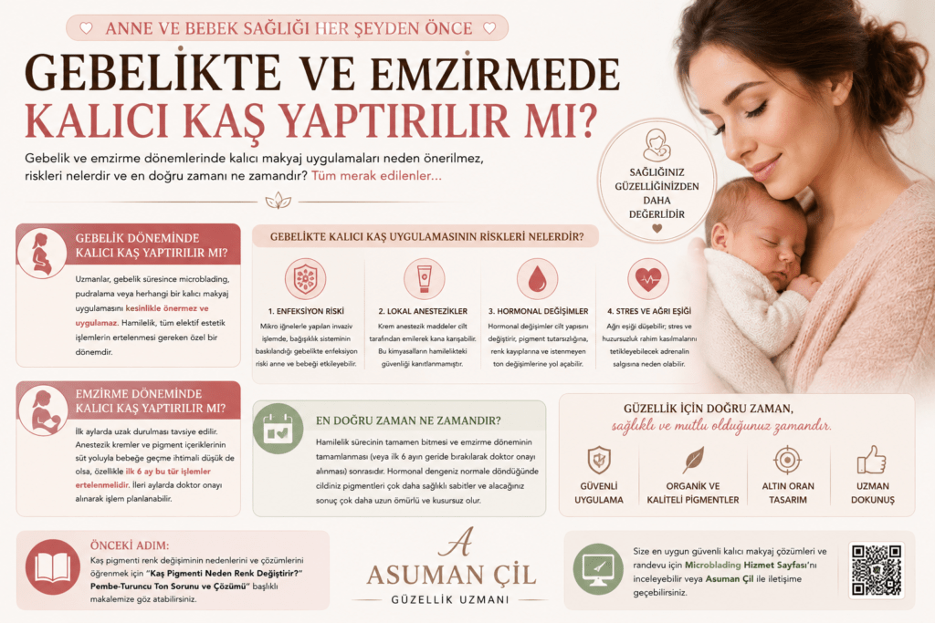 Gebelik ve Emzirme Döneminde Kalıcı Kaş Yaptırılır mı?