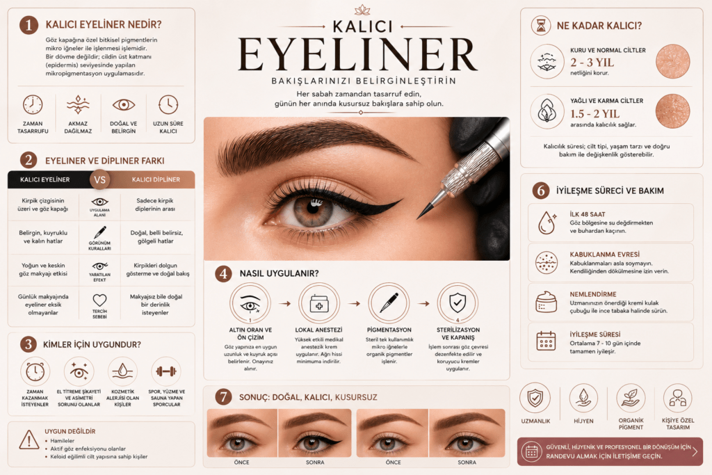 Kalıcı Eyeliner Nedir? Uygulama Süreci ve Sonuçlar Rehberi