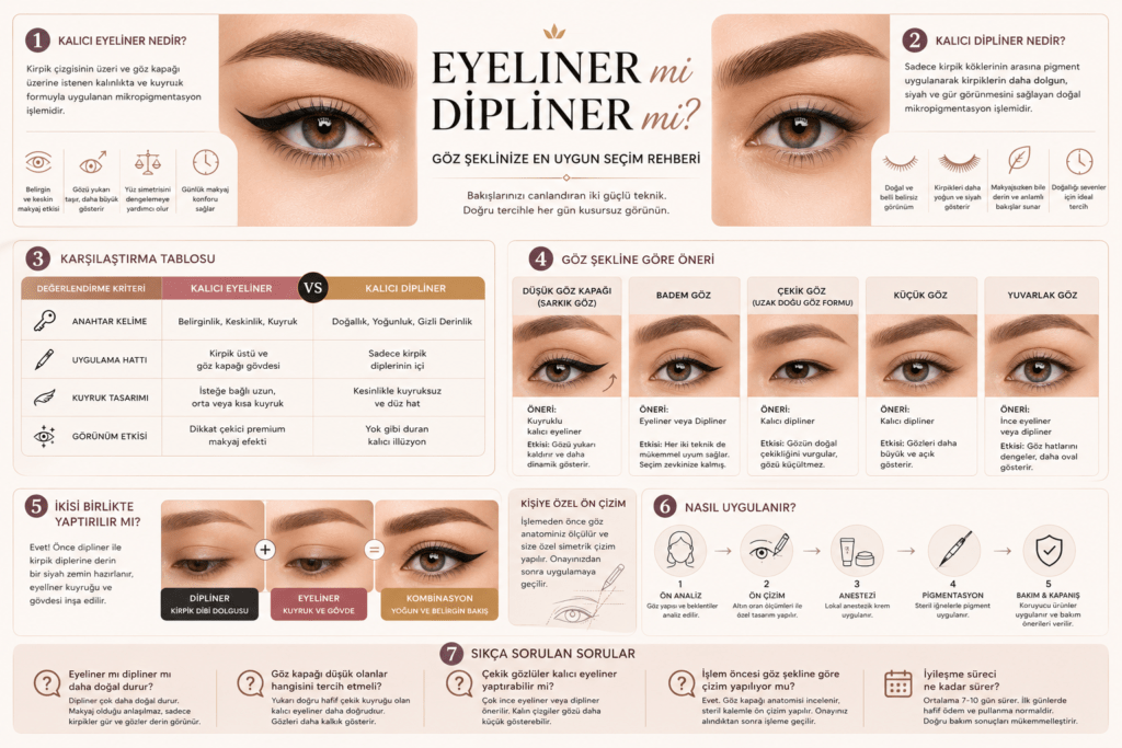 Eyeliner mi, Dipliner mi? Göz Şeklinize Göre Doğru Seçim